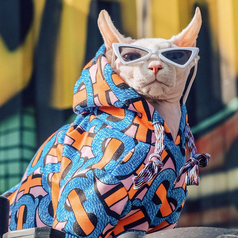 Furry Fashionista Pet Sweater Hoodie - Stylish And Cozy Apparel For Dogs And Hairless Cats