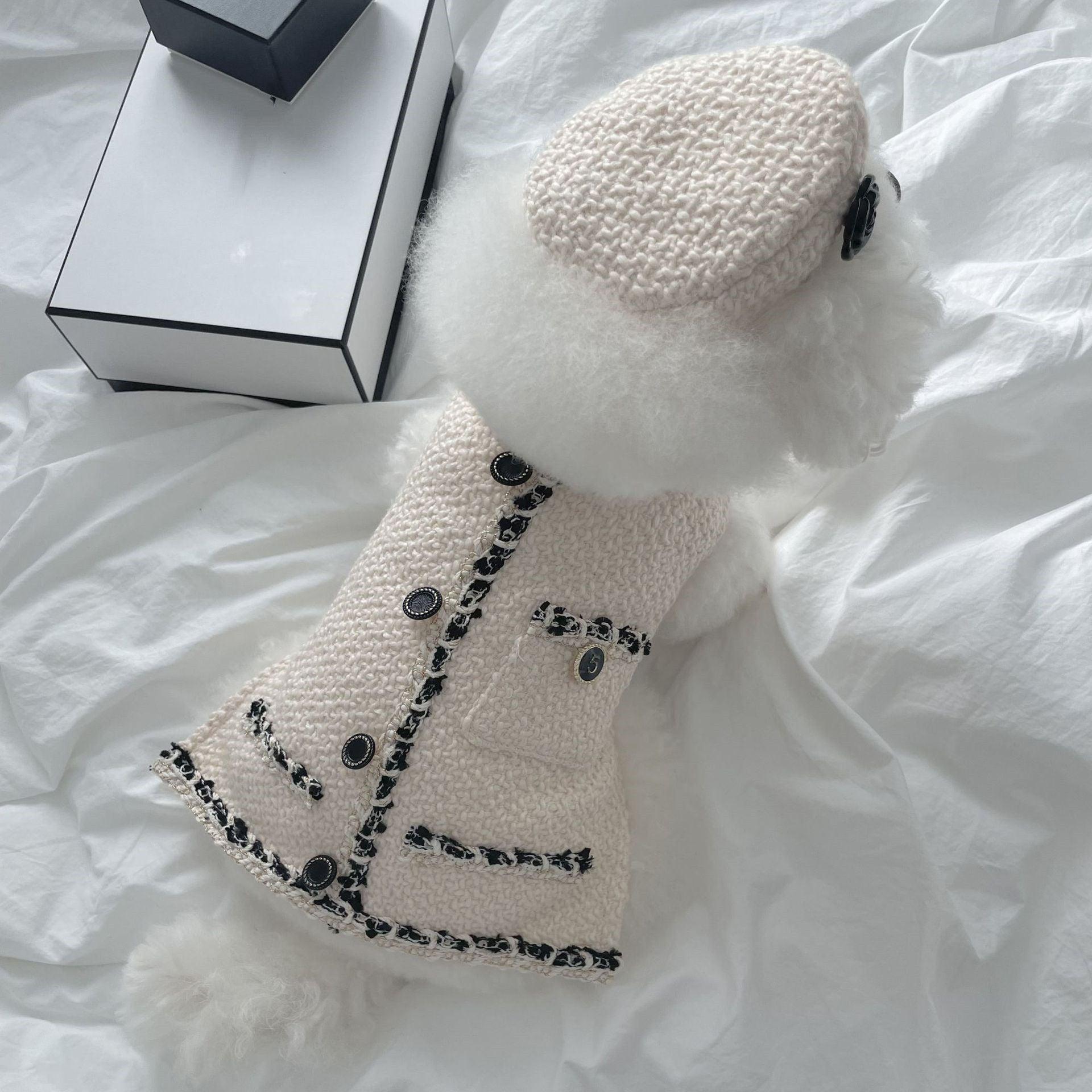 Cozy Knit Pet Hat - Stylish And Warm Headwear For Dogs And Cats